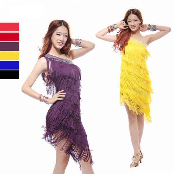 2016 new arrivals latin dance skirt clothes tassel dance dress for women on sale, Black;red
2016 new arrivals latin dance skirt clothes tassel dance dress for women on sale, Black;red