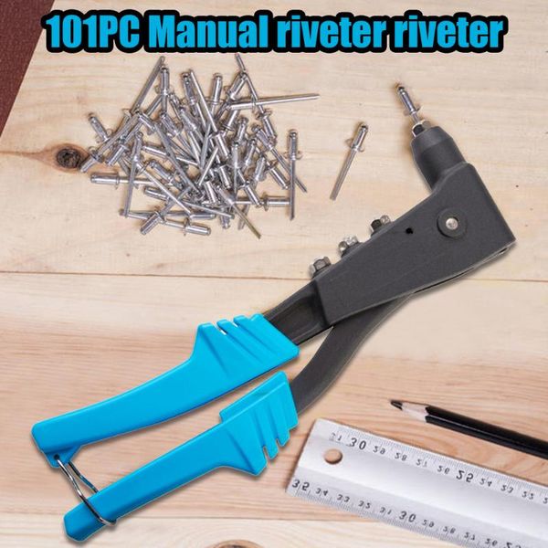 101pcs manual riveter and rivets set woodworking screw 2.4mm, 3.2mm, 4.0mm and 4.8mm rivets screw tools
101pcs manual riveter and rivets set woodworking screw 2.4mm, 3.2mm, 4.0mm and 4.8mm rivets screw tools