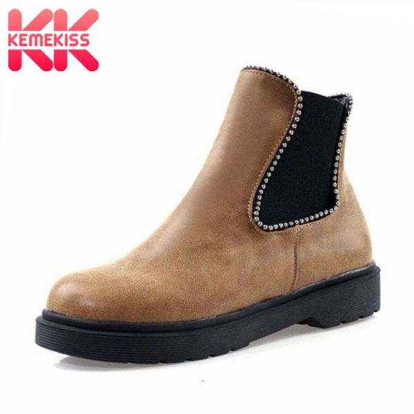 kemekiss ankle boots for women 2020 new winter string beads casual flats shoes women keep warm round toe footwear size 34-43, Black
kemekiss ankle boots for women 2020 new winter string beads casual flats shoes women keep warm round toe footwear size 34-43, Black