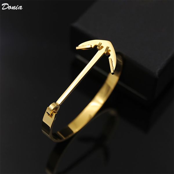 donia jewelry classic designer bracelet arrow micro inlaid zirconia european and american fashion luxury titanium steel bracelet, Black
donia jewelry classic designer bracelet arrow micro inlaid zirconia european and american fashion luxury titanium steel bracelet, Black