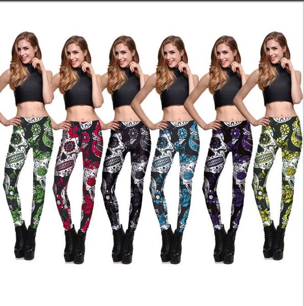 skull leggings women's skull&flower black legging digital print trousers 7 color woman stretch pants plus size, Black;white
skull leggings women's skull&flower black legging digital print trousers 7 color woman stretch pants plus size, Black;white
