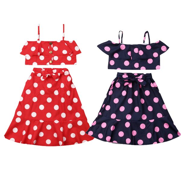 1-6y summer boho holiday infant girls clothes sets sleeveless ruffles dot print vest +skirts 2 colors, White
1-6y summer boho holiday infant girls clothes sets sleeveless ruffles dot print vest +skirts 2 colors, White