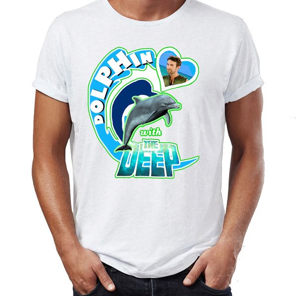 men's t shirt the boys dolphin and the deep awesome artwork drawing printed tee, White;black
men's t shirt the boys dolphin and the deep awesome artwork drawing printed tee, White;black