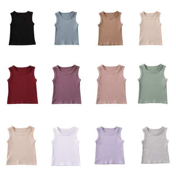 summer baby boys girls sleeveless o-necked ribbed knitted t-shirt bottoming shirt cotton children's casaul t-shirts top, Blue
summer baby boys girls sleeveless o-necked ribbed knitted t-shirt bottoming shirt cotton children's casaul t-shirts top, Blue