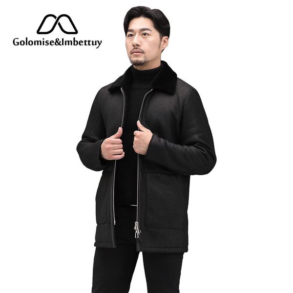 golomise&imbettuy men real/genuine sheepskin goatskin leather jacket/parka coat long natural lamb/wool fur shearling jacket/coat, Black
golomise&imbettuy men real/genuine sheepskin goatskin leather jacket/parka coat long natural lamb/wool fur shearling jacket/coat, Black
