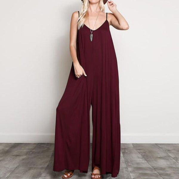 women's pants & capris 2021 women fashion sleeveless v-neck casual wide leg jumpsuits loose harem, Black;white
women's pants & capris 2021 women fashion sleeveless v-neck casual wide leg jumpsuits loose harem, Black;white