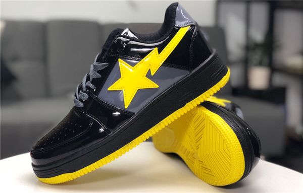classical restoration skate shoe designer shoes man and woman footsoldier bapesta leather spliced casual shoes, Black
classical restoration skate shoe designer shoes man and woman footsoldier bapesta leather spliced casual shoes, Black