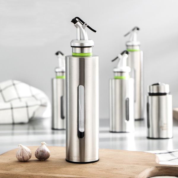 premium stainless steel oil bottle no drip oil pourer kitchen olive oil container vinegar measuring spout bottle 150ml & 250ml
premium stainless steel oil bottle no drip oil pourer kitchen olive oil container vinegar measuring spout bottle 150ml & 250ml