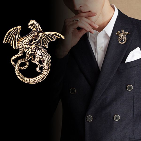 pins, brooches retro animal dragon brooch pin metal wing corsage suit coat badge lapel pins and gifts for men jewelry accessories, Gray
pins, brooches retro animal dragon brooch pin metal wing corsage suit coat badge lapel pins and gifts for men jewelry accessories, Gray