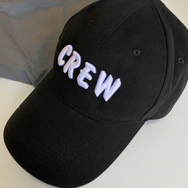 20ss crew letter embroidery baseball cap high street cap fashion men women couple summer hat hfxhmz017, Black
20ss crew letter embroidery baseball cap high street cap fashion men women couple summer hat hfxhmz017, Black