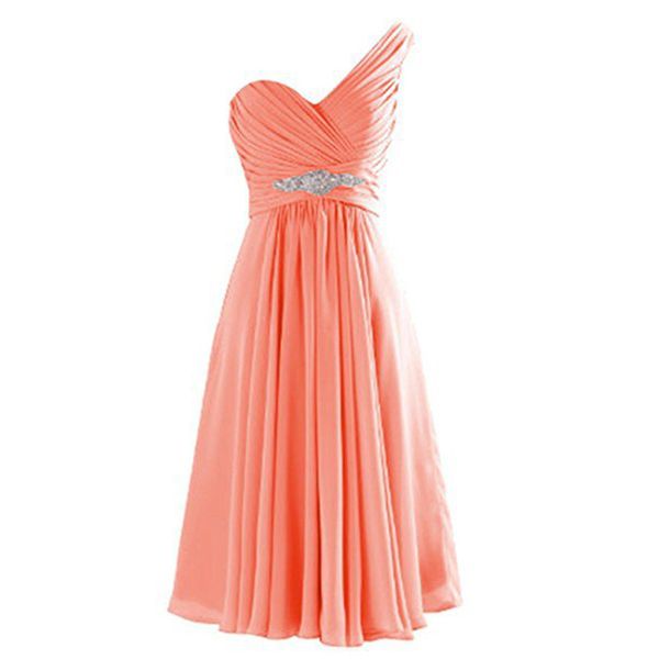 2020 one shoulder coral bridesmaid dresses chiffon a-line plus size maid of honor dresses with deco dresses for wedding party, White;pink
2020 one shoulder coral bridesmaid dresses chiffon a-line plus size maid of honor dresses with deco dresses for wedding party, White;pink