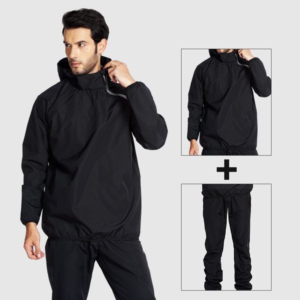 gym clothing set mens womens sportswear hooded pullover fitness with long pants training weight loss sweating sports suit, Black;blue
gym clothing set mens womens sportswear hooded pullover fitness with long pants training weight loss sweating sports suit, Black;blue