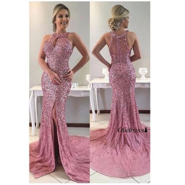 new mermaid evening dress 2019 o neck sleeveless floor length crystal rhinestone beading tulle prom dresses, White;black
new mermaid evening dress 2019 o neck sleeveless floor length crystal rhinestone beading tulle prom dresses, White;black