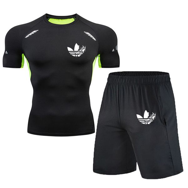 2pcs/set men's tracksuits gym fitness compression clothing suits running jogging sport wear exercise workout tights, Black;blue
2pcs/set men's tracksuits gym fitness compression clothing suits running jogging sport wear exercise workout tights, Black;blue