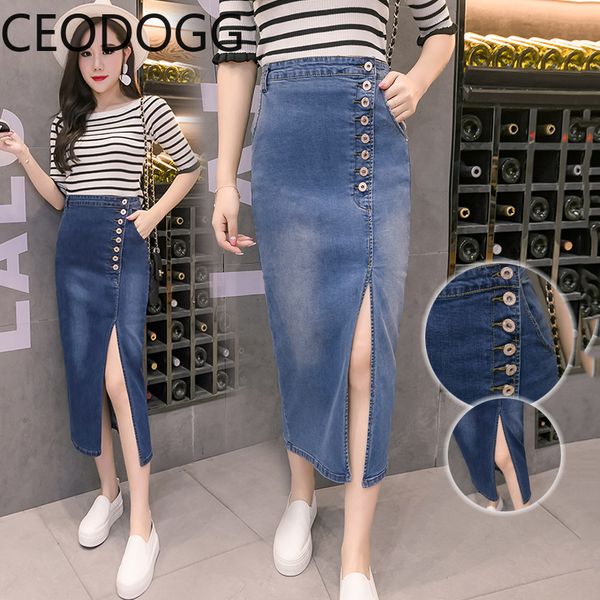 ceodogg s-2xl high waist hip split design denim skirt women button design straight jupe femme summer casual slim faldas, Black
ceodogg s-2xl high waist hip split design denim skirt women button design straight jupe femme summer casual slim faldas, Black