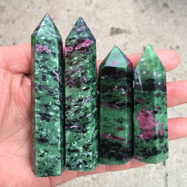 natural green ruby quartz crystal zoisite obelisk quartz crystal energy gemstone reiki healing chakra point wand
natural green ruby quartz crystal zoisite obelisk quartz crystal energy gemstone reiki healing chakra point wand