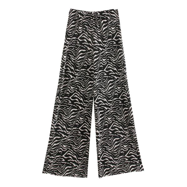 agong spring new casual pants women fashion printed pleated trousers women elegant ankle length wide leg pants female ladies cz, Black;white
agong spring new casual pants women fashion printed pleated trousers women elegant ankle length wide leg pants female ladies cz, Black;white