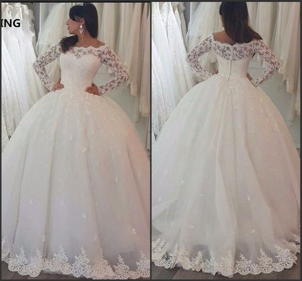 new arrival long sleeves wedding dresses 2019 ball gowns white lace appliques princess bride dress vestido de casamento
new arrival long sleeves wedding dresses 2019 ball gowns white lace appliques princess bride dress vestido de casamento