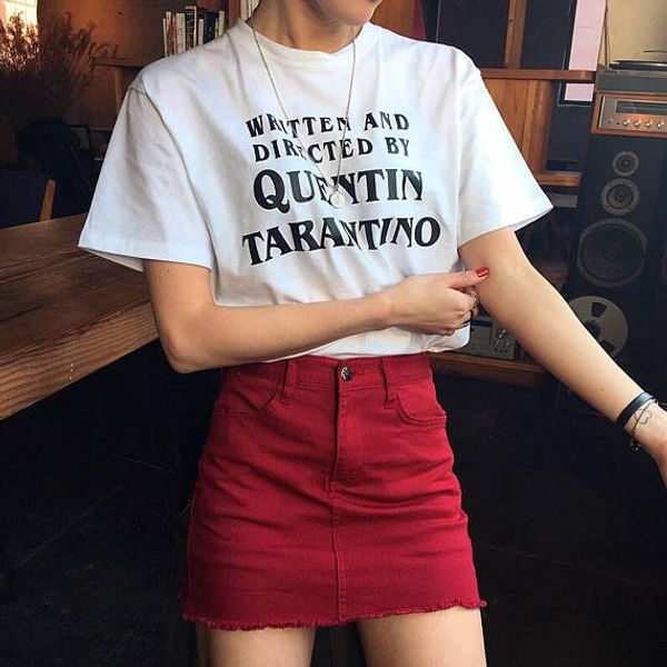 women horror movie shirts funny quote shirts tarantino film fan quentin tarantino written and directed, White
women horror movie shirts funny quote shirts tarantino film fan quentin tarantino written and directed, White