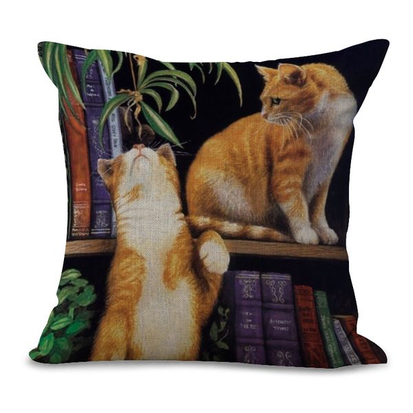 18" vintage cushion cover for soft cotton and linen decorative animal pillowcase cute fashion pillow cases cat home decor
18" vintage cushion cover for soft cotton and linen decorative animal pillowcase cute fashion pillow cases cat home decor