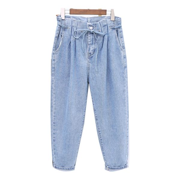 women's jeans summer autumn boyfriend for women washed denim harem pants drawstring waist loose woman plus size xl-5xl, Blue
women's jeans summer autumn boyfriend for women washed denim harem pants drawstring waist loose woman plus size xl-5xl, Blue
