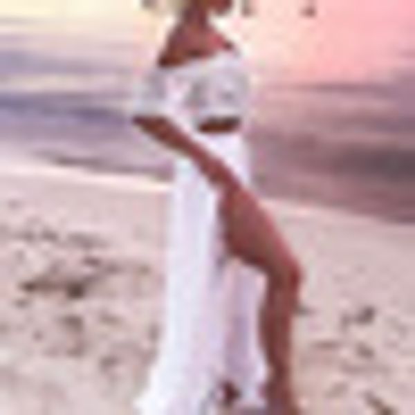 women's two piece pants dress skirt 2pcs set beach club lace crop off shoulder party summer, White
women's two piece pants dress skirt 2pcs set beach club lace crop off shoulder party summer, White