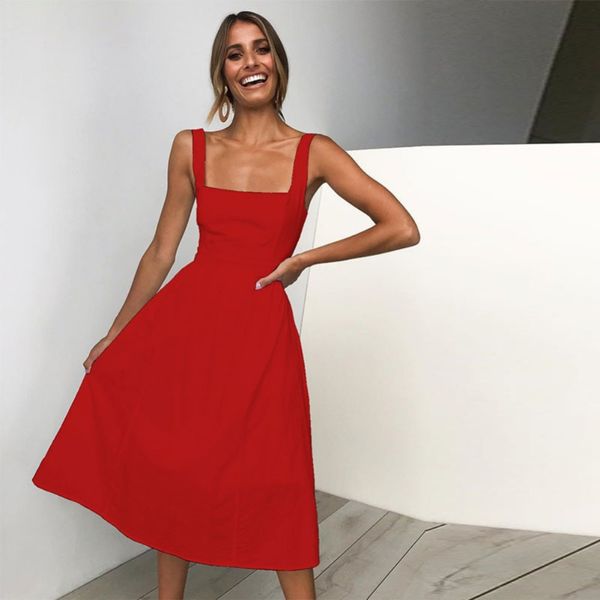 women summer high waist nightclubs simple sling solid color strap dress, Black;gray
women summer high waist nightclubs simple sling solid color strap dress, Black;gray