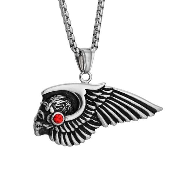 2019 new goofan hiphop wing skull necklace pendants stainless steel grace fashion style jewelry for man women gift stn2642, Silver
2019 new goofan hiphop wing skull necklace pendants stainless steel grace fashion style jewelry for man women gift stn2642, Silver