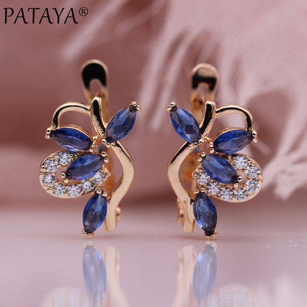 11.11 pataya new hollow earrings women party fashion jewelry 585 rose gold horse eye dark blue natural zircon dangle earrings, Silver
11.11 pataya new hollow earrings women party fashion jewelry 585 rose gold horse eye dark blue natural zircon dangle earrings, Silver
