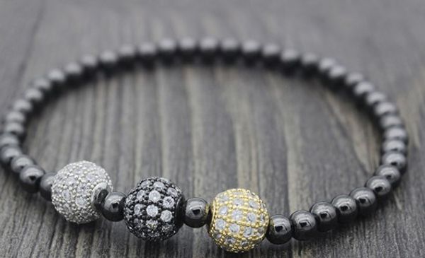 8mm uj5 gold silver ball bead micro pave cz zircon cubic zirconia bracelet chakra macrame charm braided copper rope bangles, Black
8mm uj5 gold silver ball bead micro pave cz zircon cubic zirconia bracelet chakra macrame charm braided copper rope bangles, Black