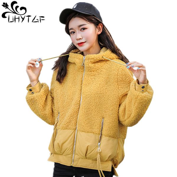 uhytgf winter women's parkas fashion splice hooded jackets short female down jacket korean letter thicken cotton coat women x591, Black
uhytgf winter women's parkas fashion splice hooded jackets short female down jacket korean letter thicken cotton coat women x591, Black