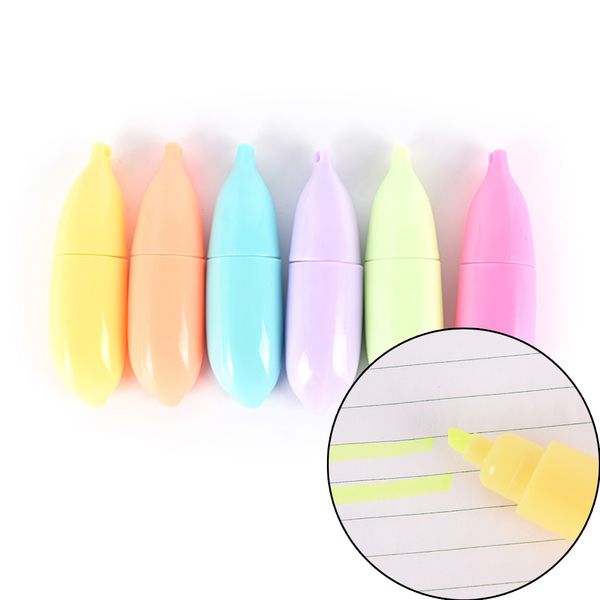highlighters markers watercolor pens banana shaped candy color fluorescent pen stationery supplies, Black;red
highlighters markers watercolor pens banana shaped candy color fluorescent pen stationery supplies, Black;red