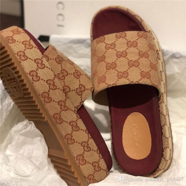 women's original slide sandal luxury designer shoes women platform slippers beige brick red multicolor print women's sandals w, Red;white
women's original slide sandal luxury designer shoes women platform slippers beige brick red multicolor print women's sandals w, Red;white