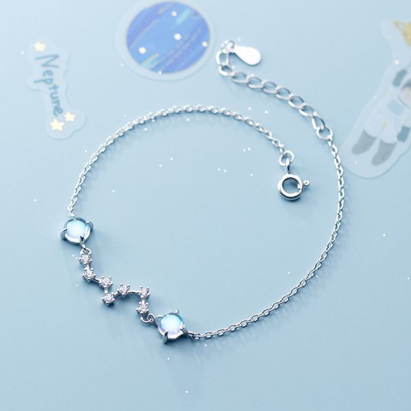 925 solid sterling silver star big dipper aurora twin crystal bracelet fine jewelry for women lady daughter party gift, Golden;silver
925 solid sterling silver star big dipper aurora twin crystal bracelet fine jewelry for women lady daughter party gift, Golden;silver