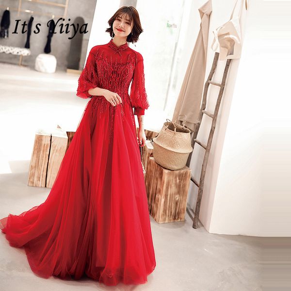 it's yiiya evening dress elegant high neck lace red prom gowns lantern sleeve floor length plus size formal dresses e530, White;black
it's yiiya evening dress elegant high neck lace red prom gowns lantern sleeve floor length plus size formal dresses e530, White;black
