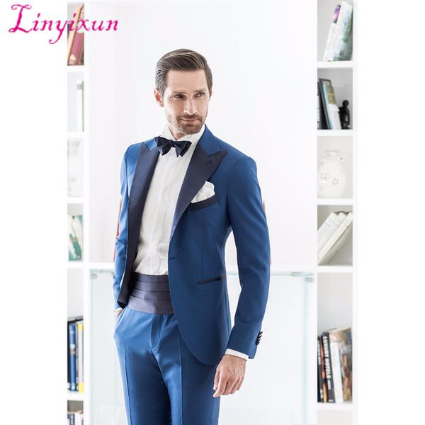 linyixun 2019 fashion slim new army royal blue men's wedding suit party dance smoking tuxedo men's casual overalls suit, White;black
linyixun 2019 fashion slim new army royal blue men's wedding suit party dance smoking tuxedo men's casual overalls suit, White;black