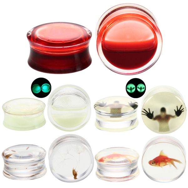 2pcs plugs and tunnels red liquid and glow in dark acrylic tunnel flesh expander ear plug piercing body piercing jewelry, Slivery;golden
2pcs plugs and tunnels red liquid and glow in dark acrylic tunnel flesh expander ear plug piercing body piercing jewelry, Slivery;golden