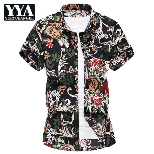 summer short sleeve lapel flower print mens casual shirts single breasted cotton blends plus size -7xl slim fit holidy shirts, White;black
summer short sleeve lapel flower print mens casual shirts single breasted cotton blends plus size -7xl slim fit holidy shirts, White;black
