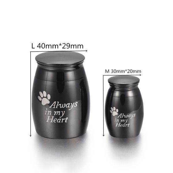 iju011 stainless steel always in my heart black jar keepsake funeral for ashes custom engraved cremation urn for pets human ashes, Silver
iju011 stainless steel always in my heart black jar keepsake funeral for ashes custom engraved cremation urn for pets human ashes, Silver