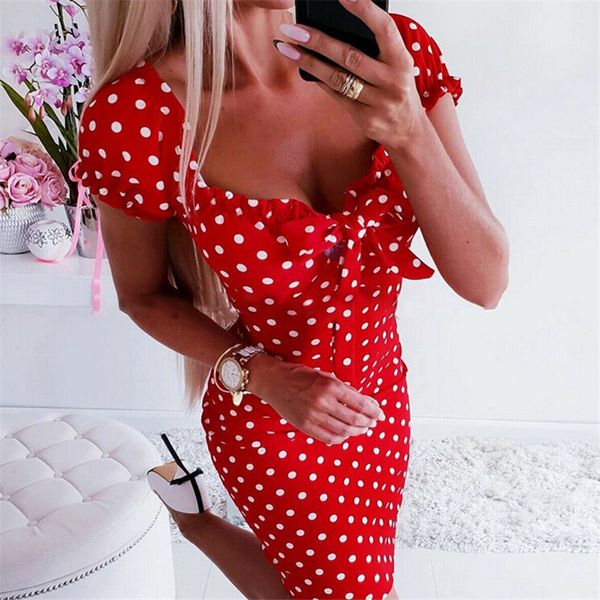 women v neck bodycon dress fashion ladies summer polka dot printed beach holiday dress casual short sleeve dresses vestidos, Black;gray
women v neck bodycon dress fashion ladies summer polka dot printed beach holiday dress casual short sleeve dresses vestidos, Black;gray