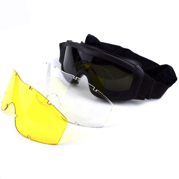 military sunglasses men army shooting paintball airsoft glasses uv protection motorcycle glasses with 3 lenses tactical goggles
military sunglasses men army shooting paintball airsoft glasses uv protection motorcycle glasses with 3 lenses tactical goggles