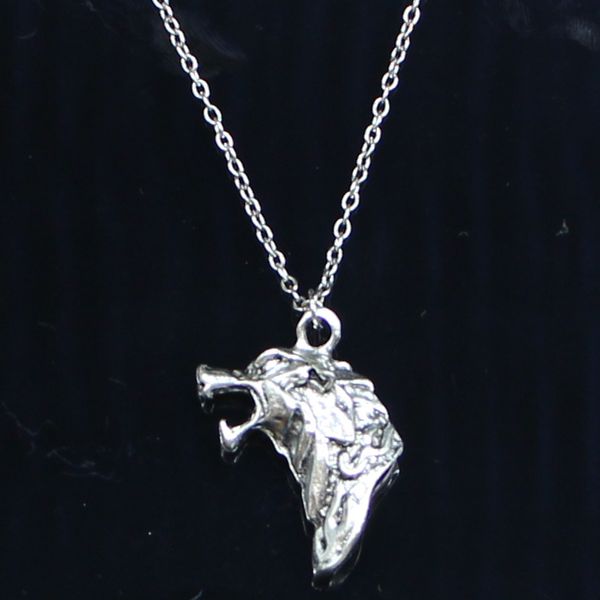 20pcs new fashion necklace 32x20mm howling wolf head silver pendants short long women men colar gift jewelry choker
20pcs new fashion necklace 32x20mm howling wolf head silver pendants short long women men colar gift jewelry choker