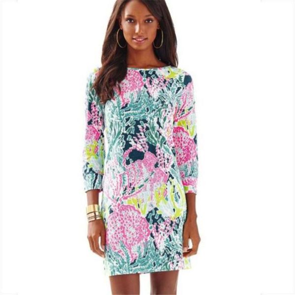 new trendy 2017 women dress summer fashion three quarter sleeve o-neck printed a-line casual dress mini party dresses vestidos, White;black
new trendy 2017 women dress summer fashion three quarter sleeve o-neck printed a-line casual dress mini party dresses vestidos, White;black