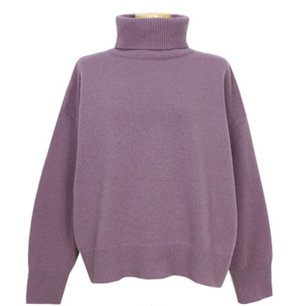autumn winter retro turtleneck long sleeved female pure color warm women sweater, White;black
autumn winter retro turtleneck long sleeved female pure color warm women sweater, White;black