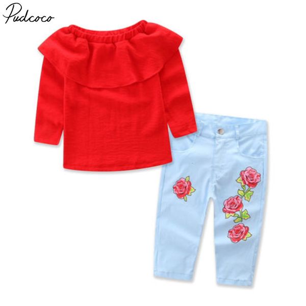 pudcoco дети baby girl одежда красного с длинным рукавом футболка + джинсы брюки outfit set 1-7years, White
pudcoco дети baby girl одежда красного с длинным рукавом футболка + джинсы брюки outfit set 1-7years, White