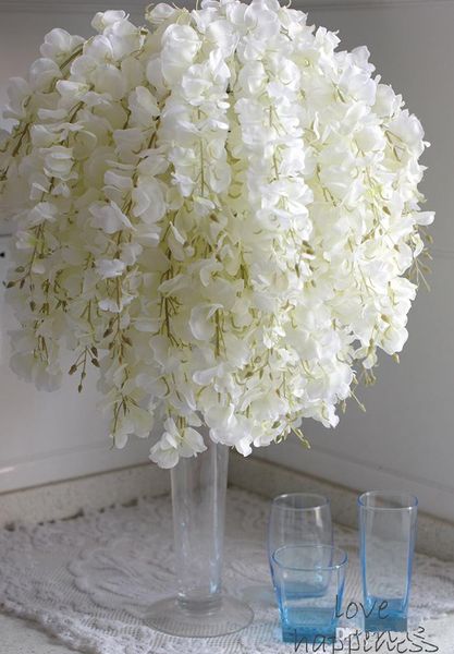diy artificial white wisteria silk flower 35cm for home party garden floral decoration living room valentine day wedding centerpieces table
diy artificial white wisteria silk flower 35cm for home party garden floral decoration living room valentine day wedding centerpieces table