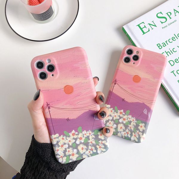 for iphone 11 pro xs max xr oil painting pink sunset phone case 7 8 x plus liquid silicone soft cell phone cases
for iphone 11 pro xs max xr oil painting pink sunset phone case 7 8 x plus liquid silicone soft cell phone cases