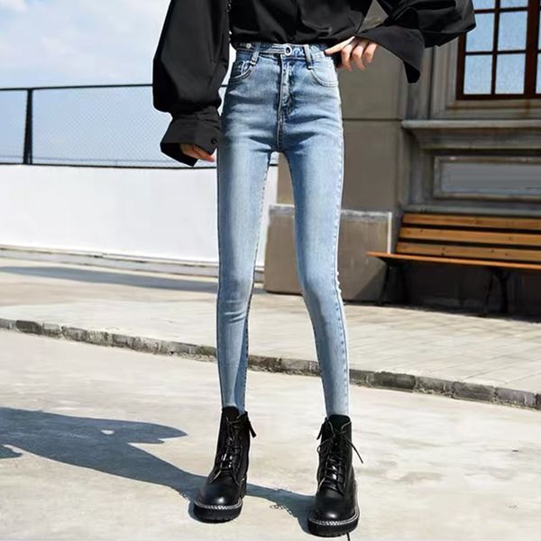 pencil pants women slim skinny denim jeans high waist jeans women ankle length new korean students wild was thin, Blue
pencil pants women slim skinny denim jeans high waist jeans women ankle length new korean students wild was thin, Blue