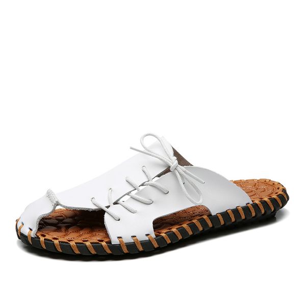 slippers fashion handmade casual men summer leather male sapato masculino beach shoes leisure zapatos de los hombres sneakers, Black
slippers fashion handmade casual men summer leather male sapato masculino beach shoes leisure zapatos de los hombres sneakers, Black