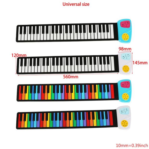 rainbow portable foldable standard 49 keys flexible soft silicone electronic music roll up piano keyboard for children beginner
rainbow portable foldable standard 49 keys flexible soft silicone electronic music roll up piano keyboard for children beginner